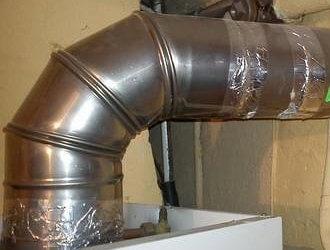 przegląd pieca Termet - przykład błędu instalacyjnego